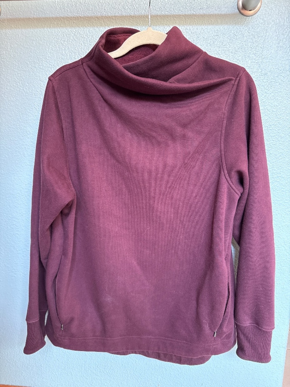Athleta Women's Cozy Funnel Neck Pullover - Plum